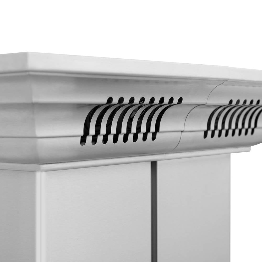 36'' Island Mount Range Hood in Stainless Steel with Built-in CrownSound Bluetooth Speakers