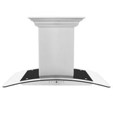 36'' Island Mount Range Hood in Stainless Steel with Built-in CrownSound Bluetooth Speakers