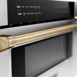 Autograph Edition 30'' 1.2 cu. ft. Built-In Microwave Drawer in Stainless Steel with Champagne Bronze Accents