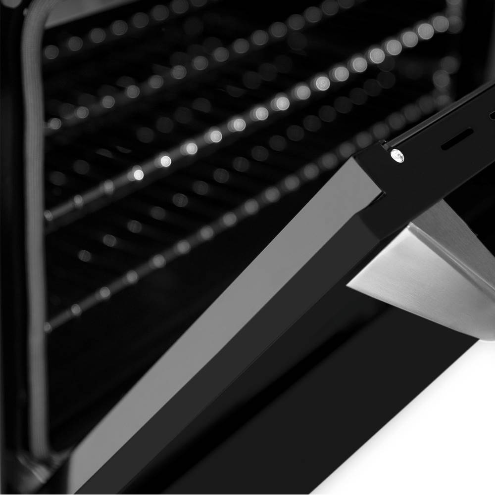 30'' 4.0 cu. ft. Induction Range with a 4 Element Stove and Electric Oven in Black Matte