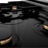 Autograph Edition 30'' 4.0 cu.' Dual Fuel Range with Gas Stove and Electric Oven in Stainless Steel with White Matte Door and CB Accents
