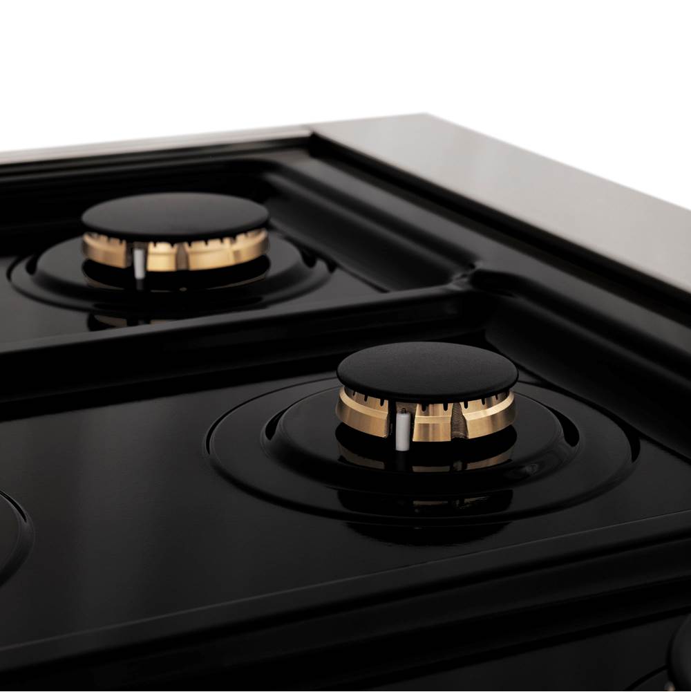 Autograph Edition 24'' 2.8 cu.' Range with Gas Stove and Gas Oven in Stainless Steel with Champagne Bronze Accents
