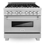 48'' 6.0 cu. ft. Electric Oven and Gas Cooktop Dual Fuel Range with Griddle in Fingerprint Resistant Stainless