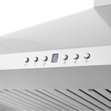 36'' Wall Mount Range Hood in Stainless Steel with Built-in CrownSound Bluetooth Speakers