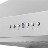 36'' Wall Mount Range Hood in Stainless Steel with Built-in CrownSound Bluetooth Speakers