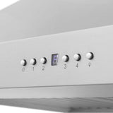 30'' Wall Mount Range Hood in Stainless Steel with Built-in CrownSound Bluetooth Speakers (KF2CRN-BT)