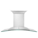Wall Mount Range Hood in Stainless Steel with Built-in CrownSound Bluetooth Speakers (KNCRN-BT)