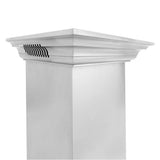 60'' Professional Wall Mount Range Hood in Stainless Steel with Built-in CrownSound Bluetooth Speakers