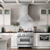 36'' DuraSnow Stainless Steel Range Hood with DuraSnow Shell (8654SNX-36)