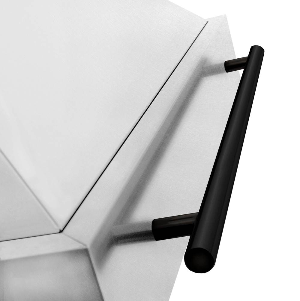 48'' Autograph Edition DuraSnow Stainless Steel Range Hood with DuraSnow Stainless Steel Shell and Champagne Bronze Handle