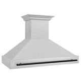 48'' Autograph Edition DuraSnow Stainless Steel Range Hood with DuraSnow Stainless Steel Shell and Champagne Bronze Handle