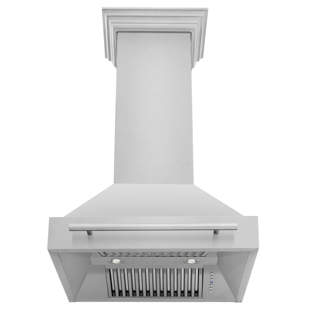 30'' Stainless Steel Range Hood with Colored Shell and Stainless Steel Handle