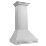Z-Line - 30'' Stainless Steel Range Hood with Colored Shell and Stainless Steel Handle - Stainless Steel