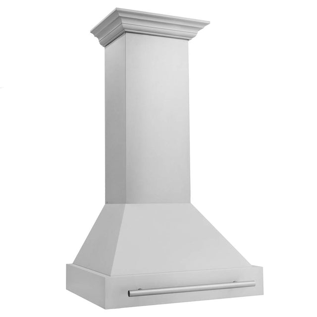 Z-Line - 30'' Stainless Steel Range Hood with Colored Shell and Stainless Steel Handle - Stainless Steel