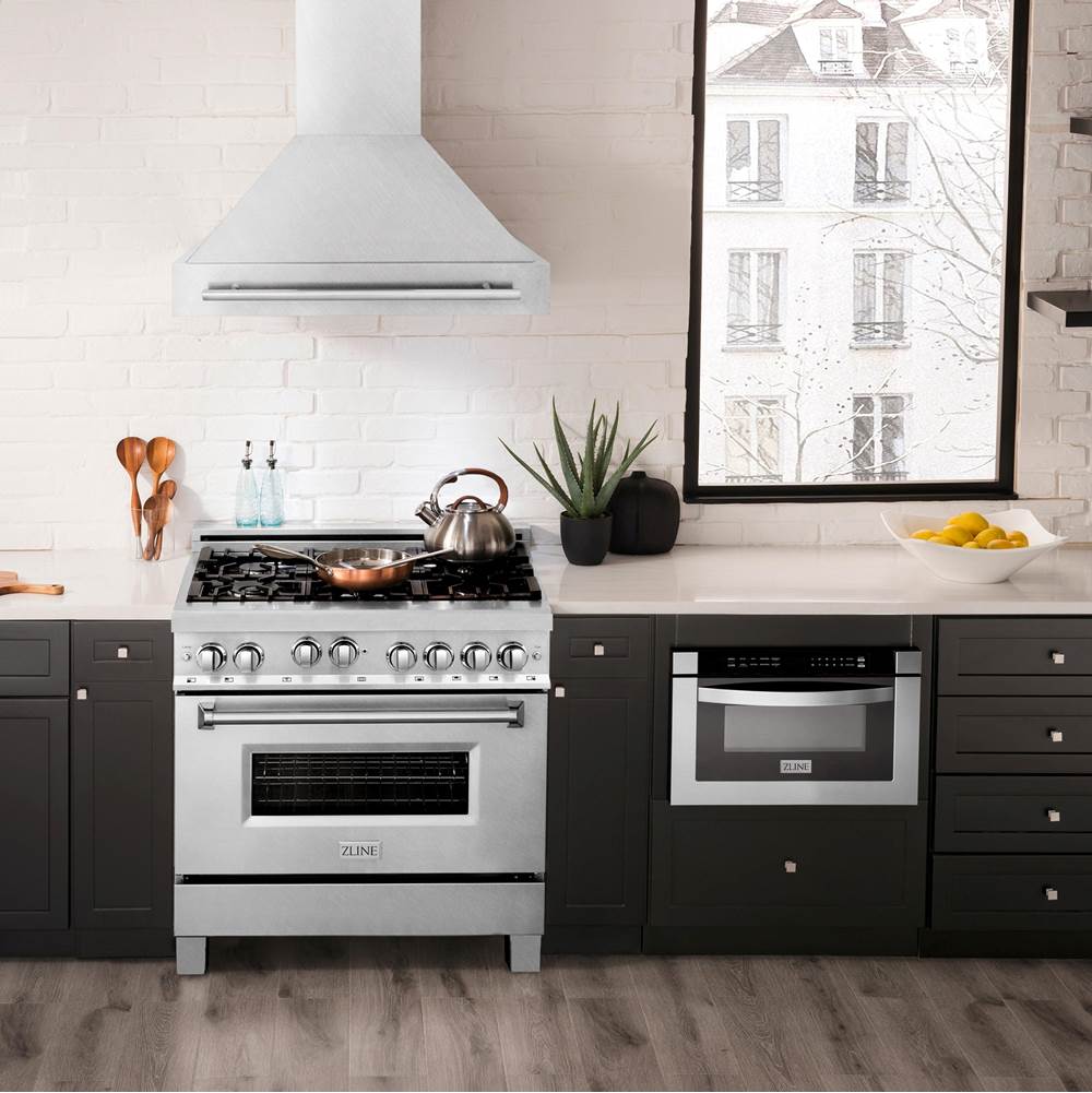 36'' DuraSnow Stainless Steel Range Hood with DuraSnow Shell (8654SNX-36)