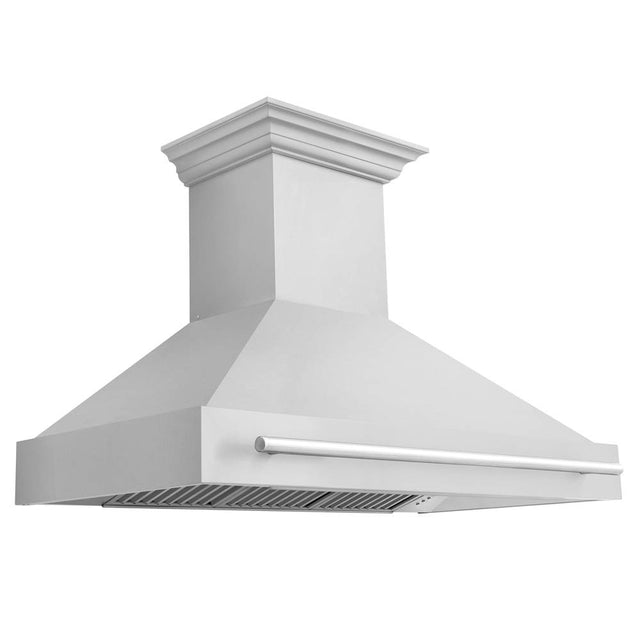 Z-Line - 48'' Stainless Steel Range Hood with Stainless Steel Handle - Stainless Steel