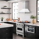30'' DuraSnow Stainless Steel Range Hood with White Matte Shell (8654SNX-WM30)