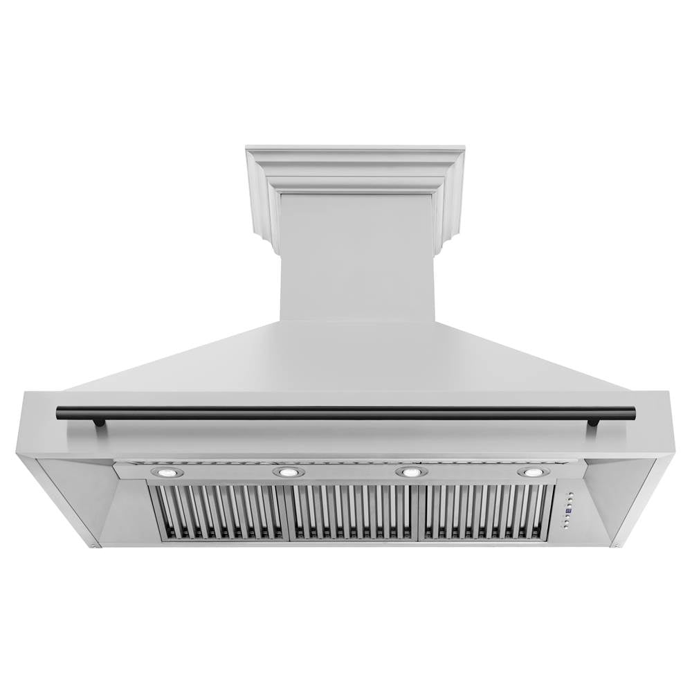 48''  Autograph Edition Stainless Steel Range Hood with Stainless Steel Shell and Champagne Bronze Handle