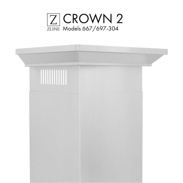 Z-Line - Crown Molding Profile 2 for Wall Mount Range Hood