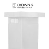 Z-Line - Crown Molding Profile 5 for Wall Mount Range Hood (CM5-587/597-304)