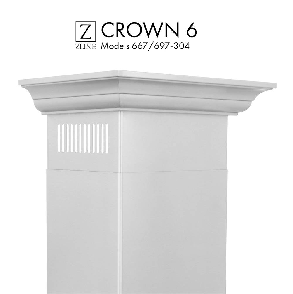 Z-Line - Crown Molding Profile 6 for Wall Mount Range Hood