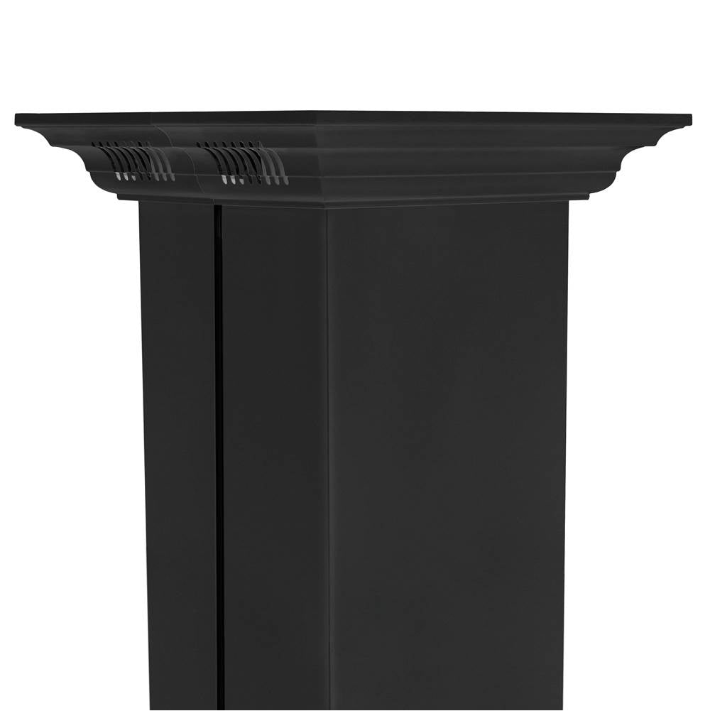 Crown Molding in Black Stainless Steel with Built-in Bluetooth Speakers