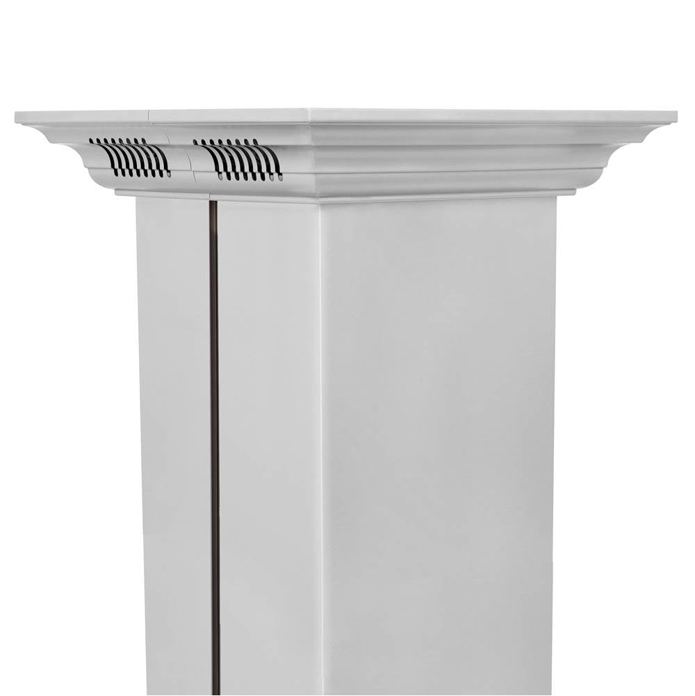 Crown Molding in Stainless Steel with Built-in Bluetooth Speakers