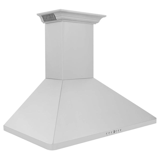 Z-Line - 36'' Wall Mount Range Hood in Stainless Steel with Built-in CrownSound Bluetooth Speakers