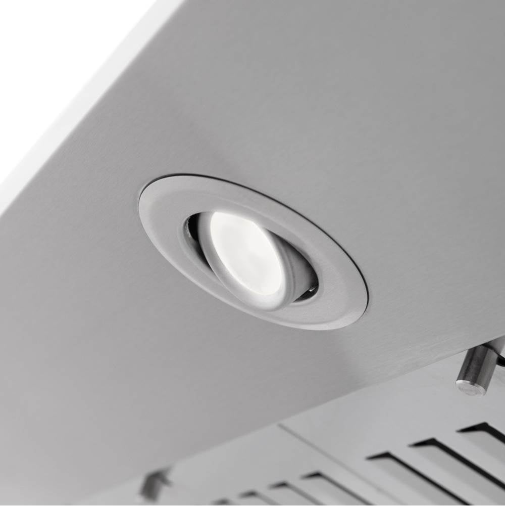 36'' Wall Mount Range Hood in Stainless Steel with Built-in CrownSound Bluetooth Speakers