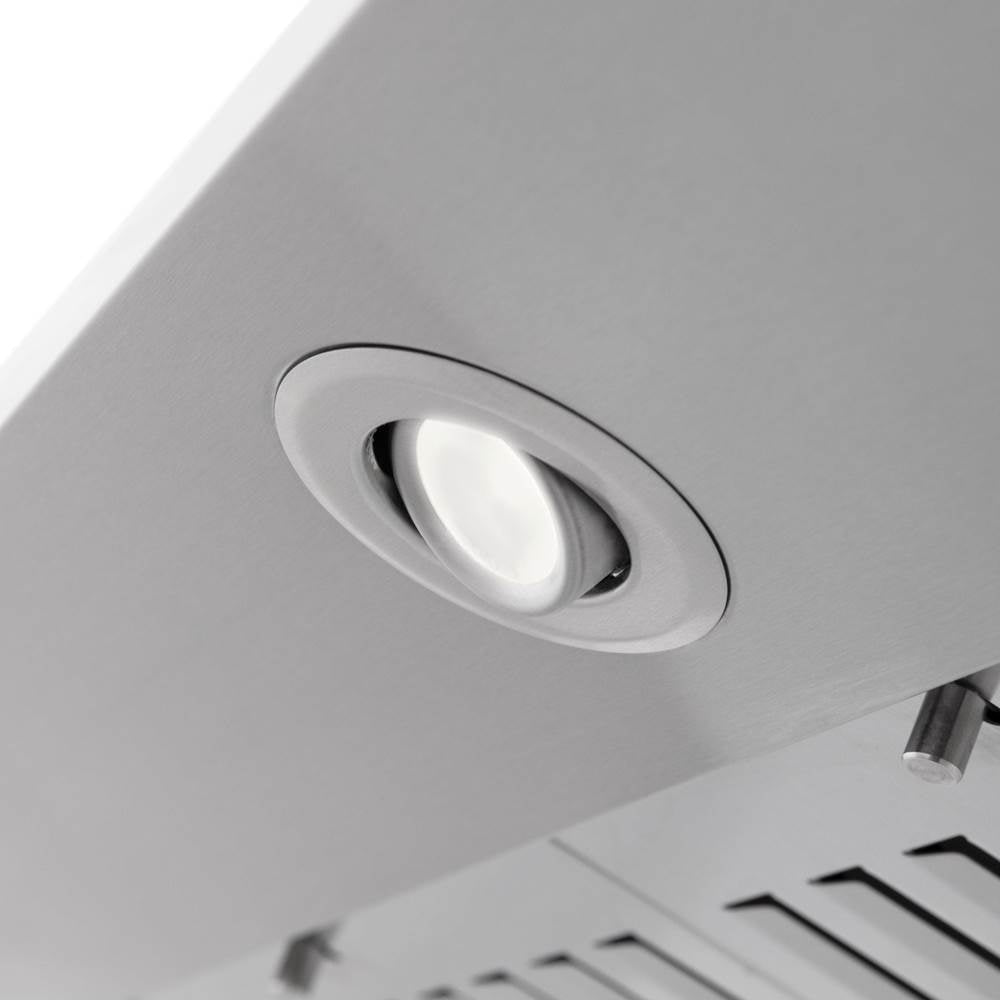 30'' Wall Mount Range Hood in Stainless Steel with Built-in CrownSound Bluetooth Speakers (KF2CRN-BT)