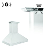 Z-Line - 30'' Wall Mount Range Hood in Stainless Steel with Built-in CrownSound Bluetooth Speakers (KF2CRN-BT)