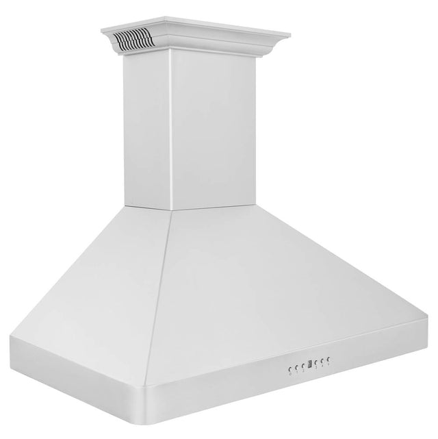 Z-Line - 36'' Wall Mount Range Hood in Stainless Steel with Built-in CrownSound Bluetooth Speakers