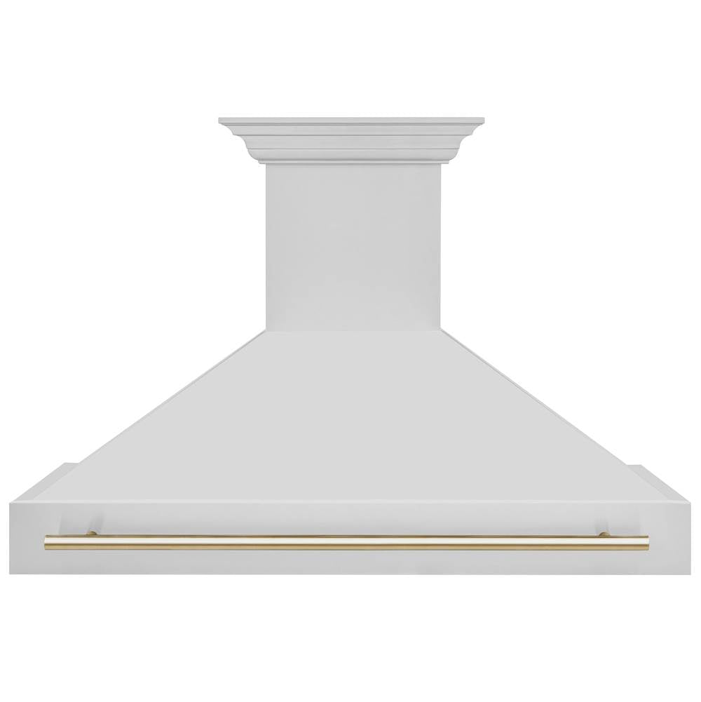 48''  Autograph Edition Stainless Steel Range Hood with Stainless Steel Shell and Champagne Bronze Handle