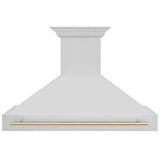 48''  Autograph Edition Stainless Steel Range Hood with Stainless Steel Shell and Champagne Bronze Handle