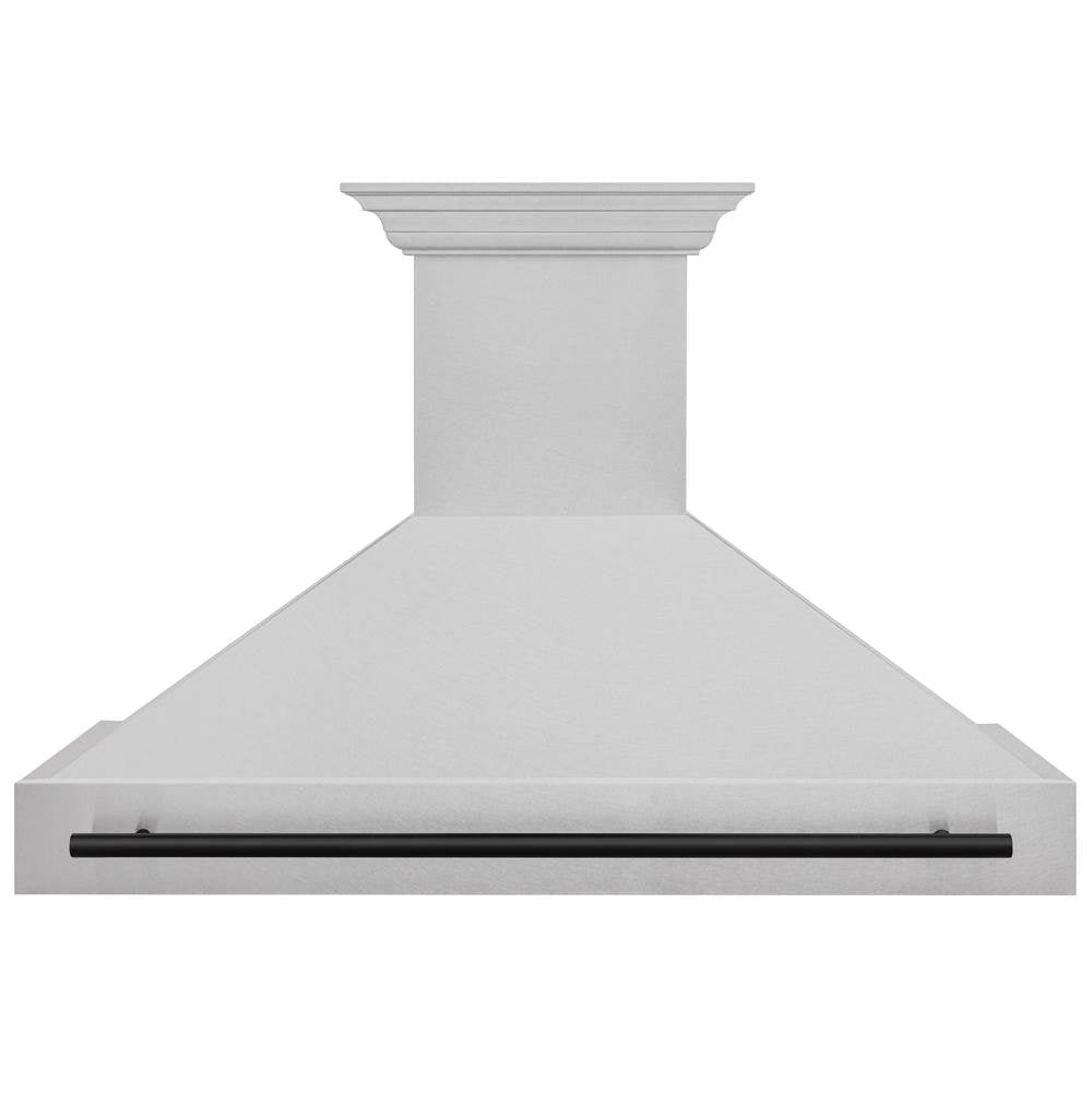 48'' Autograph Edition DuraSnow Stainless Steel Range Hood with DuraSnow Stainless Steel Shell and Champagne Bronze Handle