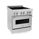 Z-Line - 30'' 4.0 cu. ft. Induction Range with a 4 Element Stove and Electric Oven in Stainless Steel - Stainless Steel
