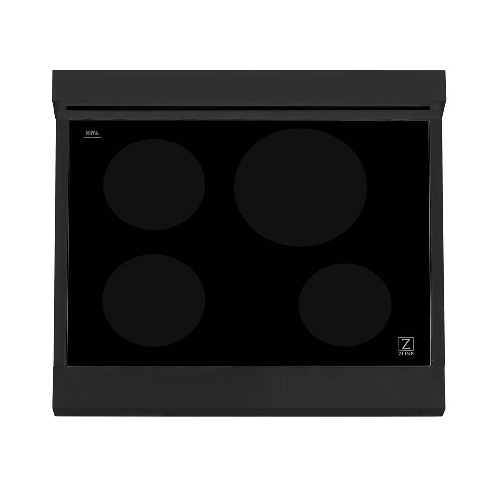 30'' 4.0 cu. ft. Induction Range with a 4 Element Stove and Electric Oven in Stainless Steel