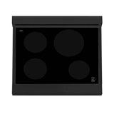 30'' 4.0 cu. ft. Induction Range with a 4 Element Stove and Electric Oven in Stainless Steel