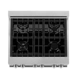 30'' 4.0 cu. ft. Electric Oven and Gas Cooktop Dual Fuel Range with Griddle in Fingerprint Resistant Stainless