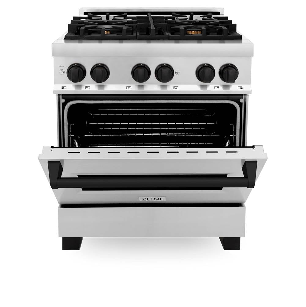 Autograph Edition 30'' 4.0 cu.' Dual Fuel Range with Gas Stove and Electric Oven in Stainless Steel with Champagne Bronze Accents