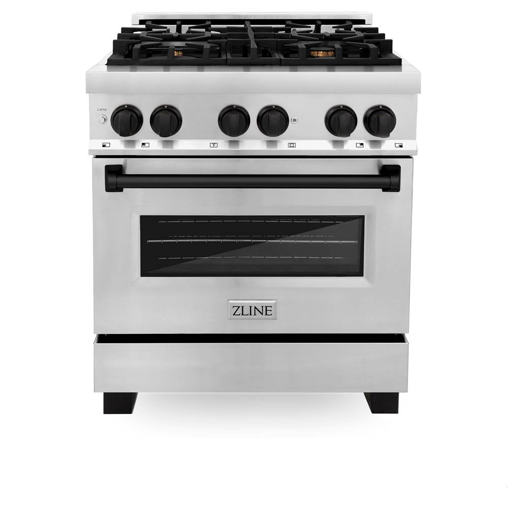Autograph Edition 30'' 4.0 cu.' Dual Fuel Range with Gas Stove and Electric Oven in Stainless Steel with Champagne Bronze Accents