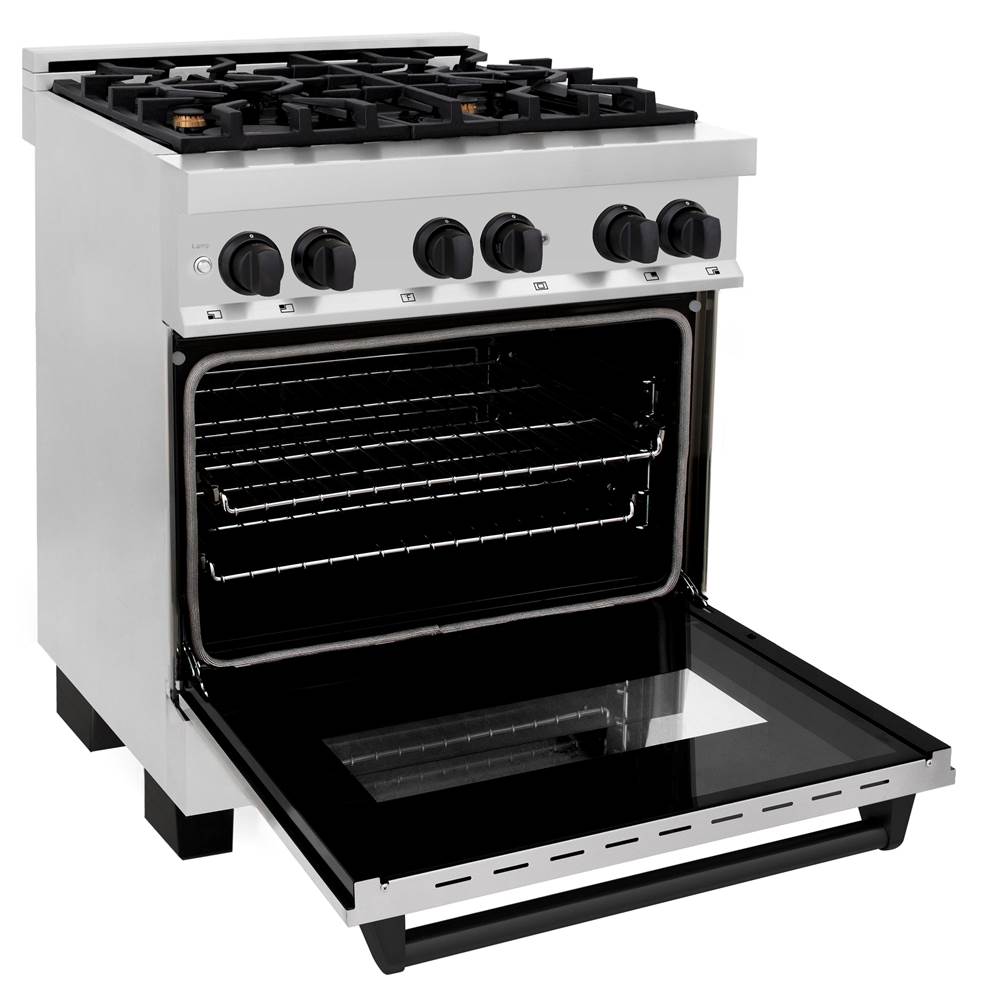 Autograph Edition 30'' 4.0 cu.' Dual Fuel Range with Gas Stove and Electric Oven in Stainless Steel with Champagne Bronze Accents