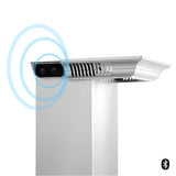 36'' Wall Mount Range Hood in Stainless Steel with Built-in CrownSound Bluetooth Speakers