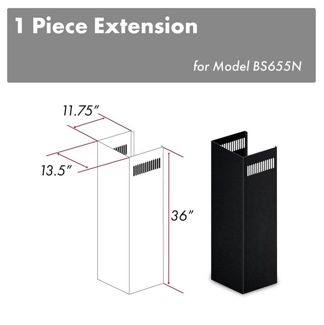 Z-Line - 1-36'' Chimney Extension for 9-10' Ceilings