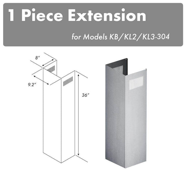 Z-Line - 1-36'' Chimney Extension for 9-10' Ceilings