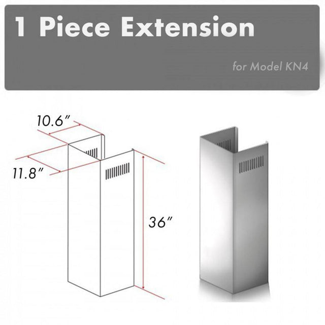 Z-Line - 1-36'' Chimney Extension for 9-10' Ceilings