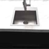Donner 15'' Topmount Single Bowl Bar Sink in Stainless Steel
