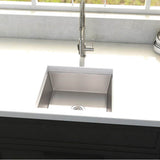 Boreal 15'' Undermount Single Bowl Bar Sink in Stainless Steel