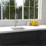 Boreal 15'' Undermount Single Bowl Bar Sink in Stainless Steel