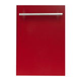18'' Top Control Dishwasher in Black Matte with Stainless Steel Tub and Modern Style Handle